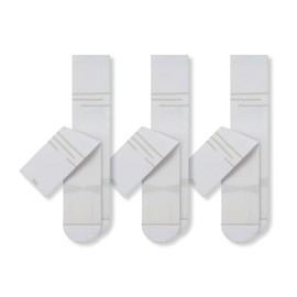 Pair of Thieves Men's Performance Athletic Cotton Crew Socks, 3-Pack Basketball Cushioned Socks - Lt. Grey, One Size