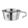 Camping Moon S-360-1P Camping Cup, Stainless Steel, Deep Type, 12.2