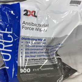 FORCE 2XL 401 Antibacterial Force Refill, 8" x 6" Towelettes White (900) Refill