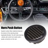 Steering Wheel Horn Button 50mm Diameter Carbon Fiber Universal for
