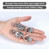 Marinebaby 2PCS Toggle Latch Clamp Stainless Steel Cabinet Hinge Lockable