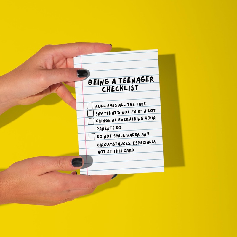 LimaLima Funny Teenager Birthday Card For Girls & Boys Suitable