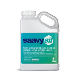 Silane Siloxane Penetrating Concrete Sealer – 1 Gallon Makes 2 Gallons – Eco-Friendly - Water-Based Waterproof Protection for Indoor/Outdoor Concrete, Masonry, Brick, Pavers & Stone – Clear Finish