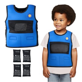 TOPARCHERY Weighted Vest for Kids with Sensory Needs - Compression Vest for Children with SDP, ADHD, ADD, Sensory Overload - Kids Weighted Vest Includes Removable Weights