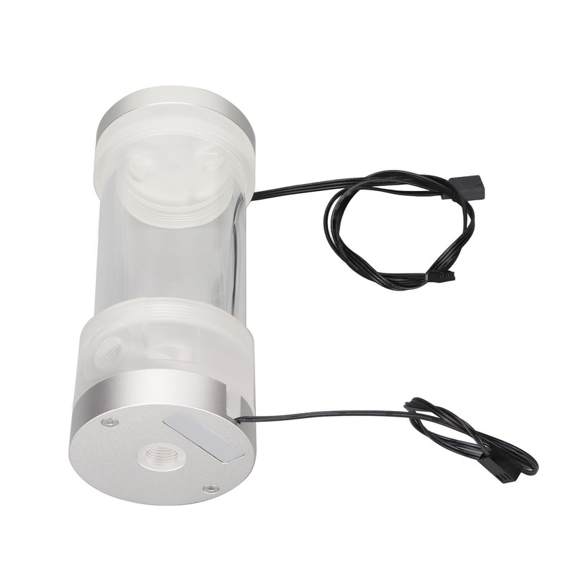 Water Cooling Tank 200ML Temperature Display RGB 160mm G1/4 Cylindrical