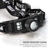 Steelman Pro Rechargeable Focusing Spotlight Headlamp, Motion-Sensing, Rear Safety Light,