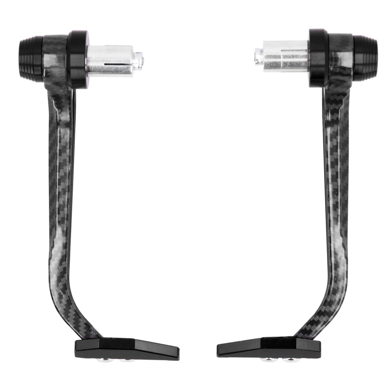 Motorcycle Handlebar Guard Carbon Fiber Style Aluminium Alloy Universal 22mm/0.87inBlack