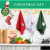 BYAWAY Christmas Hand Towels - Decorative Set, 25" x 16",