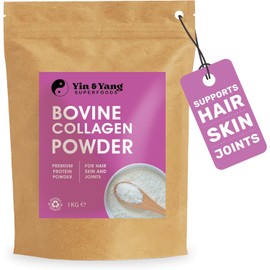 Collagen Powder 1kg | High Strength Hydrolysed Bovine Collagen Peptides | Pure Protein Supplement for Skin, Hair, Nails & Joint Support | Unflavoured Collagen Powder for Women & Men | Easy to Mix, Premium Quality