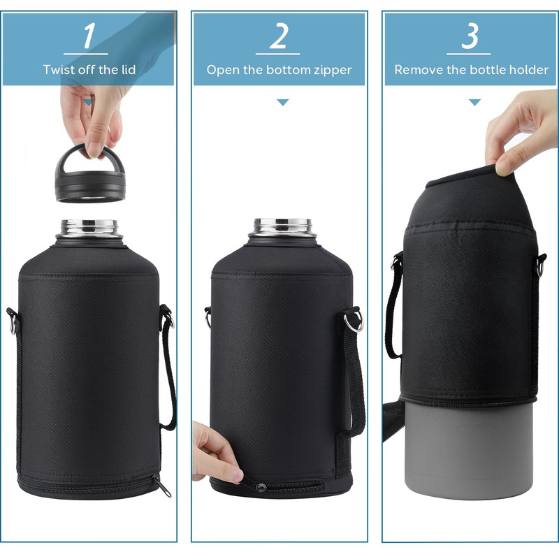Coolflask Water Bottle Holder for Gallon Water Jug 128 oz