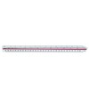 Linex 311 Triangular Scale with Coloured Chamfer 30 cm, Pitch
