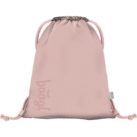 Baagl Gym Bag for Girls and Women - Shoe Bag, School and Nursery Sports Bag, Sports Backpack (Creamy)
