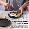 E-far 7.9 Inch Ceramic Dinner Plates, 6-Piece Stoneware Salad Plates