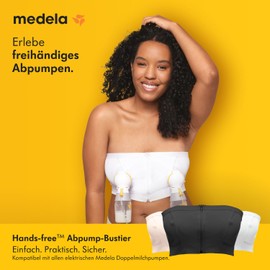 Medela Hands-Free Pumping Bustier - Easy Pumping with Adaptive Stretch Easy Milk Flow