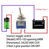 CESFONJER 15pcs SPDT Mini Micro Toggle Switch, On/On 3 Pin