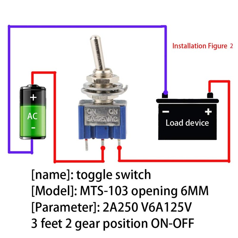 CESFONJER 15pcs SPDT Mini Micro Toggle Switch, On/On 3 Pin