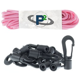 Paracord Planet Shock Cord Kits – DIY Bungee Cords & Tie-Downs – Choose from 5, 10, and 20 Feet Lengths – Rainbow of Colors Available