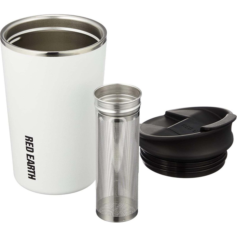 Ken Onishi Red Earth Stainless Steel Short Tumbler, White, Size: