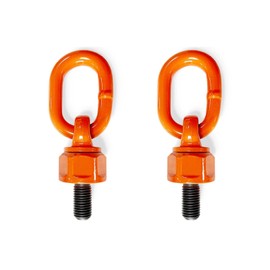 2 Pcs Eye Bolt M8 x 12 Max Load 0.4 Tons Metric Thread Universal Swivel Hoist Rings 360°Rotation Made of Alloy Steel, Tensile Strength > 1080MPa (M8 x 12)