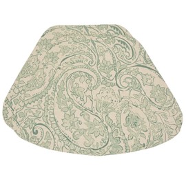 Sweet Pea Linens Sea Mist Green Paisley Wedge-Shaped Placemats - Set of Two