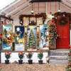 4 Packs Christmas Banners Porch Signs (A)