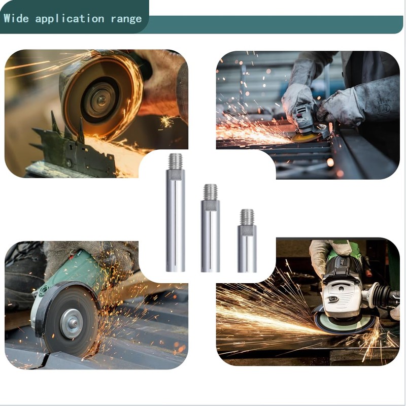 Relioky 5/8"-11 Angle Grinder Extension Shaft(3",3.9",5.5").Angle Grinder Extension Connecting Rod