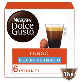 NESCAFÉ Dolce Gusto Lungo Decaff Coffee Pods, 16 Capsules (16 Servings)