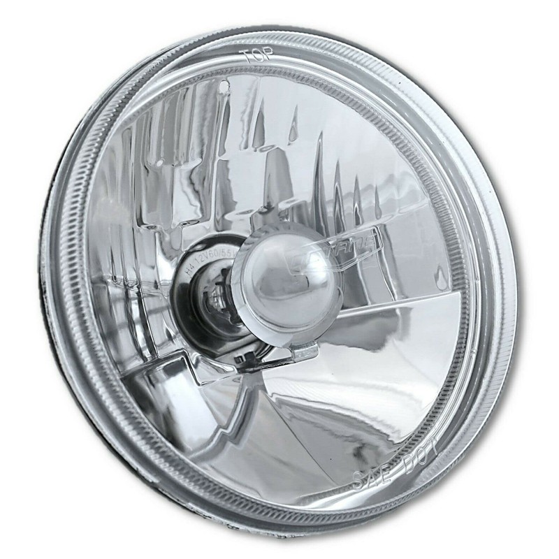 Octane Lighting 5 3/4 Inch Halogen Headlight Diamond Crystal Headlamp