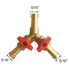 BesNPT 5/16" Hose Barb valve, Brass 3 Way Shut Off