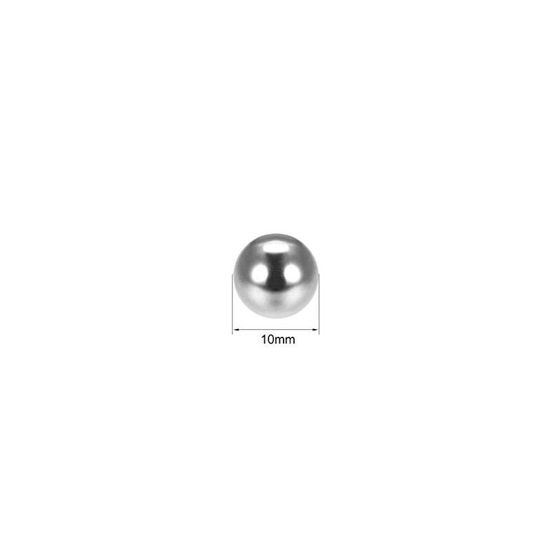 sourcing map G25 Precision Chrome-Plated Steel Bearing Balls 10 mm