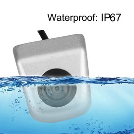 KIMISS 12V Car Rear View Camera Kit Rear Parking Camera for Reverse Parking Auto Monitor with High Definition 170° Wide Angle Lens Night Vision Universal Fit Car/Truck/RV/Van (Silver)