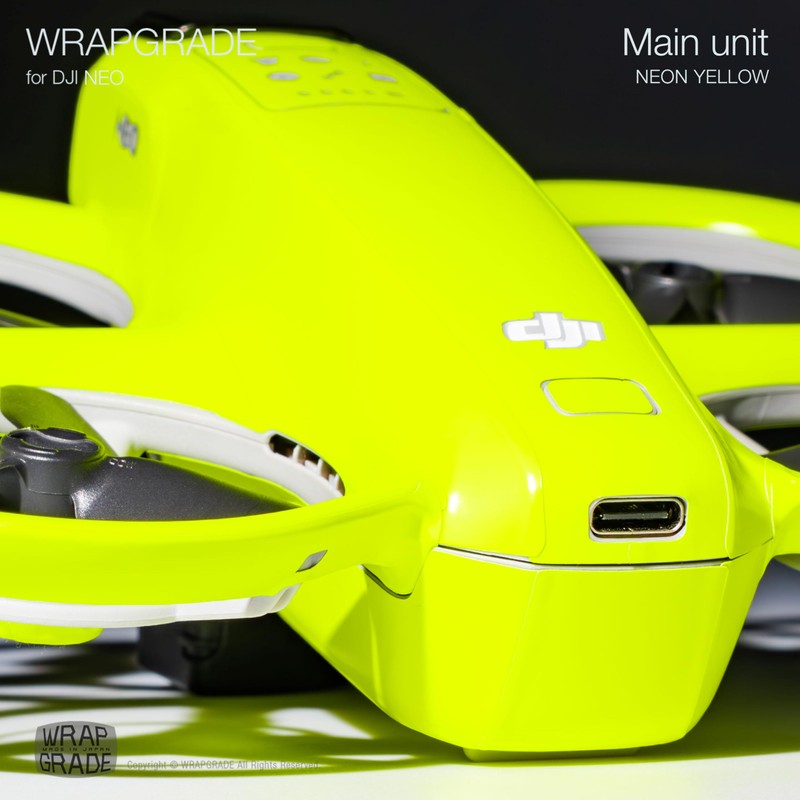 WRAPGRADE Skin Compatible with DJI Neo (Neon Yellow)