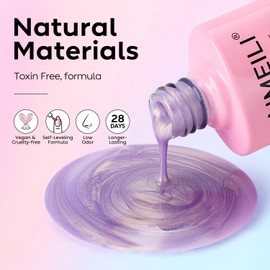 AIMEILI Glitter Top Coat Mother of Pearl 10 ml No Wipe Top Coat Pearl Effect Nail Gel UV Mother of Pearl Top Coat Pearl Shimmer 009