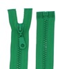 Plastic Zips Coarse 5 mm Separable (70 cm, Green)