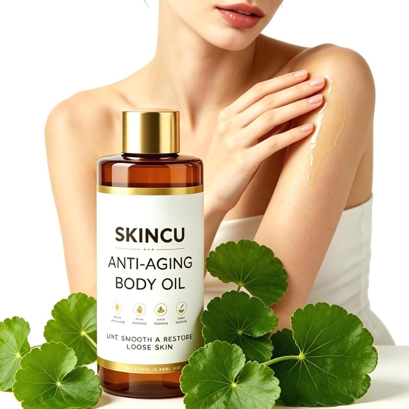 SKINCU Aceite Corporal Reafirmante, Hidratante y Absorción Rápida 2x100ml