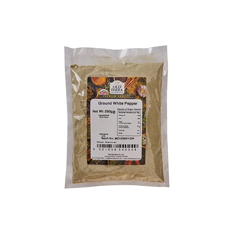 Old India Ground White Pepper 250g
