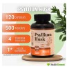 Psyllium Husk 120 Capsulas | Momosie | Fibra Psyllium Husk