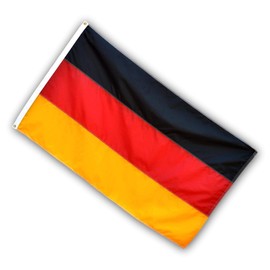 US Flag Factory - 4x6 FT Germany German Flag (Sewn Stripes, Grommets) - Outdoor SolarMax Nylon - 100% Made in America - Premium Quality (4x6 FT)