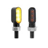 Motorcycle Mini Turn Signals LED Metal Indicators Lights Amber Lamps