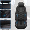 Unbranded Car 5 Seat Covers PU Leather Front and Rear