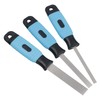 Flexible Diamond Coated Thin Type Files Soft Grip Handles 3pc