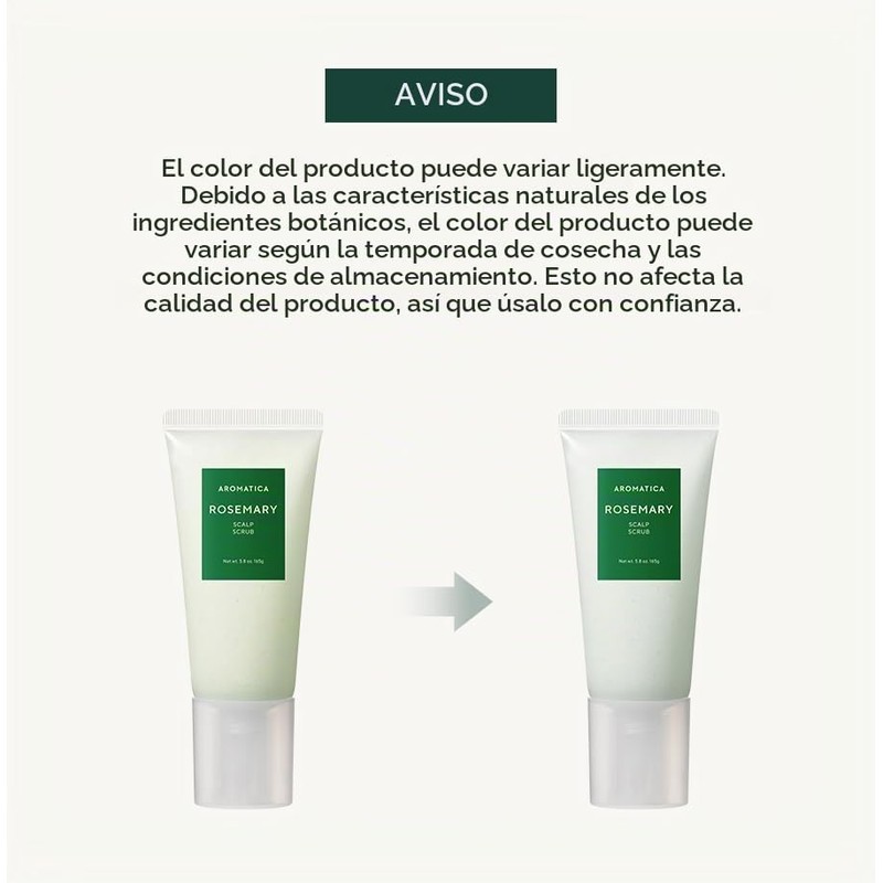 AROMATICA Exfoliante Capilar con Romero y Sal del Lago de