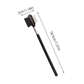 FOMIYES 2pcs Eyebrow Lash Comb Set Metal Head Wooden Handle Fashion for Makeup