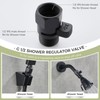 Aomasi Shower Head Valve Shut- off, Matte Black Flow Restrictor