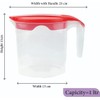 4 x Jugs 1 Litre Fridge Door Plastic Jug -