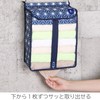 Astro Towel Storage Case, Navy, Japanese Pattern, Towel Stocker, Hanging,
