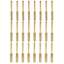 Anxingo 24Pcs Titanium Coated Diamond File, High Hardness Diamond Chainsaw Sharpener, Diamond Grinding Wheel Chainsaw File, 3 Sizes (5/32'', 3/16'', 7/32'')