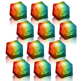 Windy City Novelties 12 pack LED Ice Cubes with Changing Lights (Multi Color)