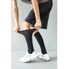 Yomandamor Men's Black Calf Socks, Set of 4, Lightweight, Breathable,