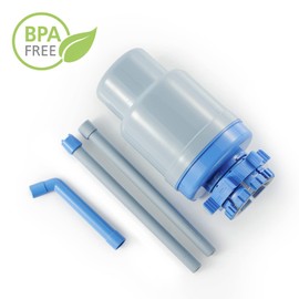 Water Bottle Pump - The Original Dolphin Manual Drinking Water Pump - Fits Most 5-6 Gallon Water Coolers [Excluding Glass]